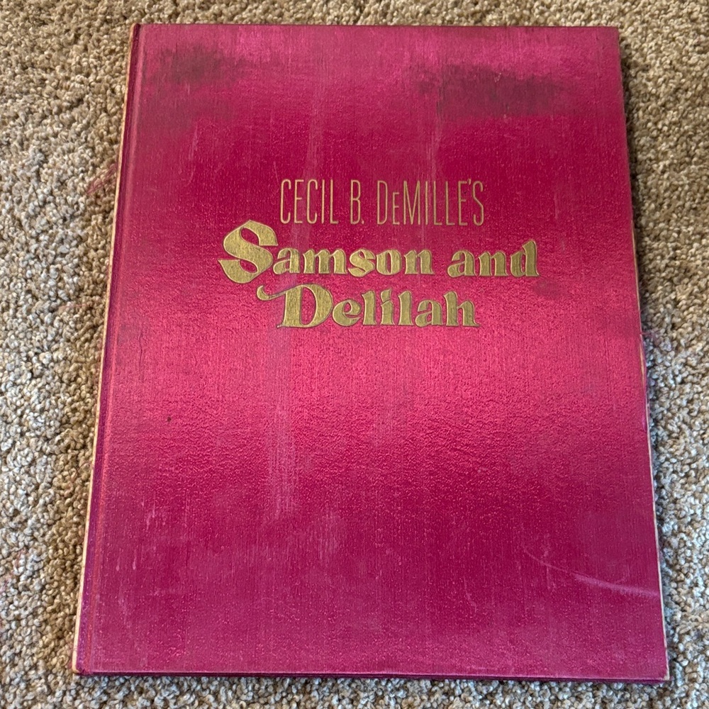 Cecil B. DeMille's Samson and Delilah Coffee Table Book - Pink and Gold